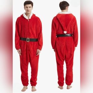 NWOT Adult Unisex Santa Onesie